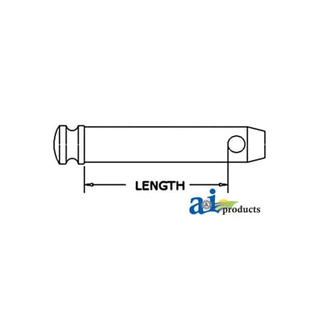 A & I Products Pin, Top Link, Cat 0 5" x1" x1" A-TLP001